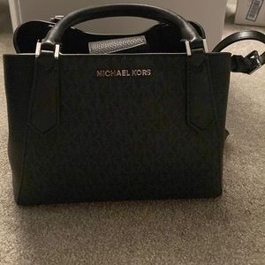 Black monogrammed Michael Kors bag